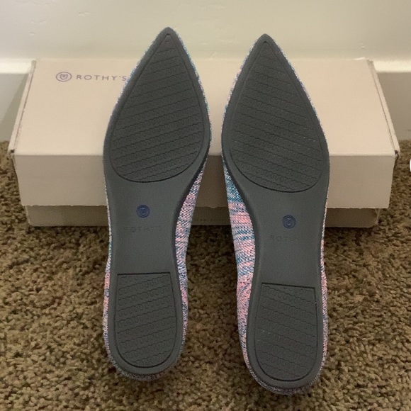 Rothy’s Turquoise Melange Points Size 8 - Picture 4 of 4